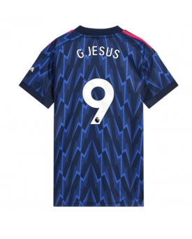 Arsenal Gabriel Jesus #9 Maglia Gara Trasferta Repliche 2025-26 Donna Maniche Corte